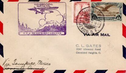 Mexico City First Flight to US via Tampico