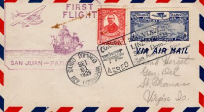 Scarce Santo Domingo to Saint Thomas (ex- Herget)