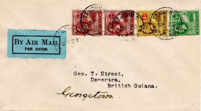 Saint Johns to Demerara via Georgetown